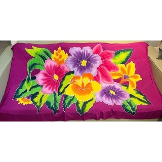 Hand Painted Rayon Sarong Handmade in Bali by Balinese Artisans